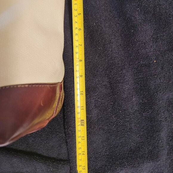 Furla Leather Tote - Cream Leather with "Furla" Logo - Leather Handles/Trim - Picture 5 of 10